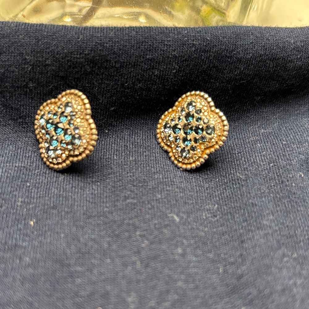 Brighton Gold and Teal Earrings